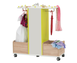 # EduCasa verrijdbare garderobe/verkleedmeubel Lara