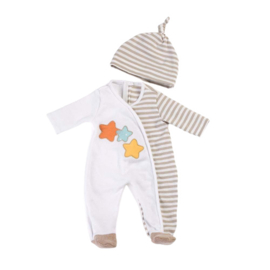 Pyjamapakje met muts, 40 cm