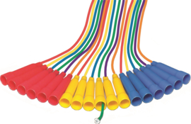 Set van 6 springtouwen van vinyl