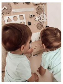 Activiteiten wandbord taupe/beige tinten Premium