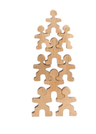 Flockmen - Naturel - Familieset - 30-delig - Montessori