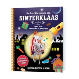 Zaklampboek Het heerlijk avondje van Sinterklaas