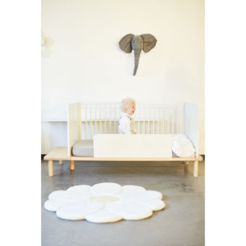 Speelmat bloem - 110 cm - Ecru/Geel
