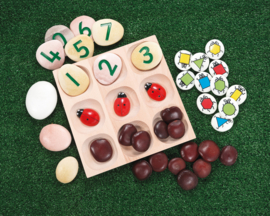 Natuurlijke sorteerbak, 9 vakken