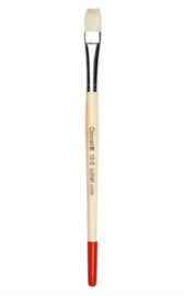 Kwasten plat nr. 12 steel 20 cm, 12 stuks