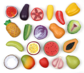 Sensorische speelstenen, Wereldkeuken, 20 stuks