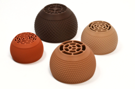 Sensorische speelkommen/zeefjes, set van 4, herfsttinten