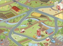 Fluweelzacht speeltapijt The Farm (130 x 180 cm)