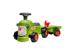 Falk Claas looptractor met aanhanger en acc.  Vintage uitvoering