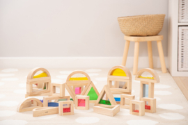 Tickit gevulde geometrische blokken  / sensory blocks