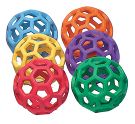 Rubberflex grijpballen set van 6, 12 cm of 21,6 cm