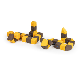 JollyHeap set Medium, 50 stuks magnetische blokken (2 vormen)
