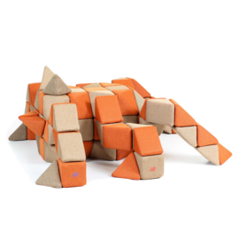 JollyHeap set Creative, 100 stuks magnetische blokken (4 vormen)