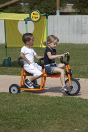 Pilot  orange tricycle 2 seats driewieler