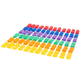 Tickit doorschijnende gekleurde auto's, 72-delig