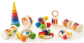 Houten babyspeelset, 9-delig