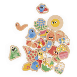Magneetset De Tuin 24 stuks