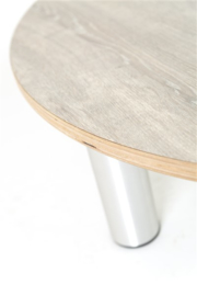 # Bouwplateau rond berken/Delano oak hpl 20 cm hoog