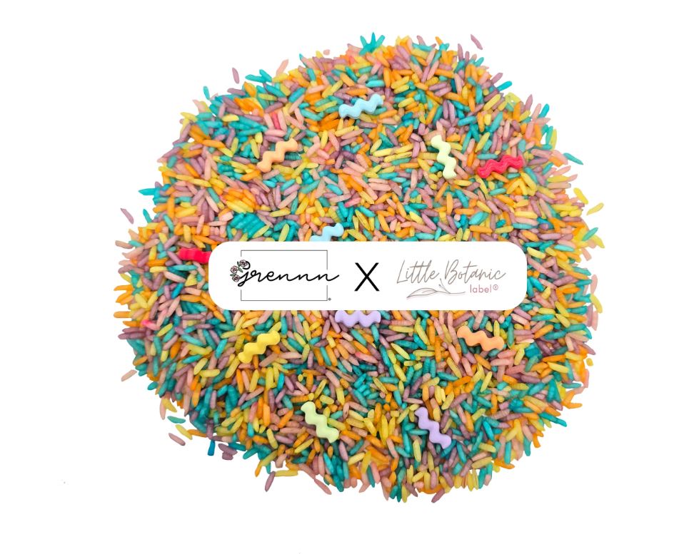 # Grennn x Little Botanic label waves pastel speelset compleet