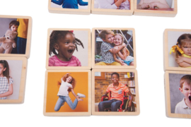 Tickit mijn emoties - houten tegels, set van 18