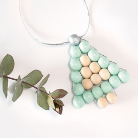 Houten kralen pastel