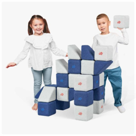 JollyHeap set Mini, 24 stuks magnetische blokken (2 vormen)