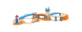 Houten treinset Mars launch