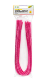 Chenilledraad 8 mm roze