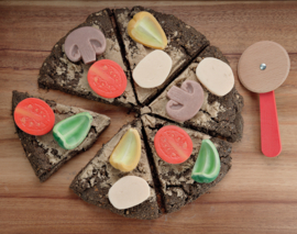 Sensorische speelstenen, Pizza toppings