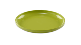 # Melamine borden plat groen, set van 6