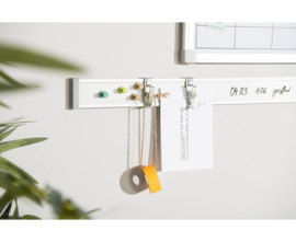 # Aluminium wandlijst whiteboard/magnetisch wit per meter