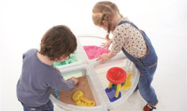 Tickit ontdekkuipjes transparant, set van 4