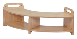 Laag 90 graden open opbergrek