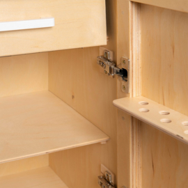 Houten koelkast voor kleuters naturel wit