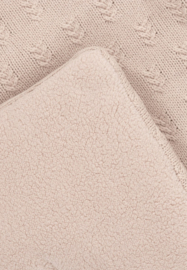 Boxkleed 75x95cm - Speelkleed Baby - Grain Knit - Wild Rose