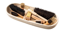 Borstels en vegers in mand (12-delig)