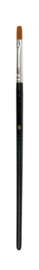 Kwasten plat nr. 6 steel 14 cm, 12 stuks (vegan haren)