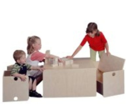 Set kubusmeubilair kleuterset