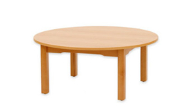 Houten tafel rond, doorsnee 100 cm