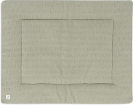 Boxkleed 75x95cm - Speelkleed Baby - Grain Knit - Olive Green