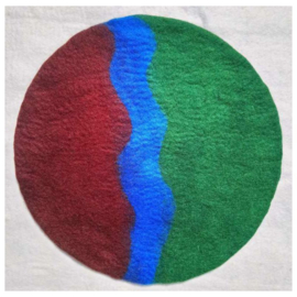 Vilten decor/thema matten - Set van 3