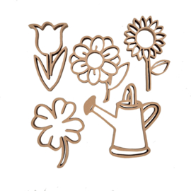 # Grennn uitstekers bloemen, set van 5