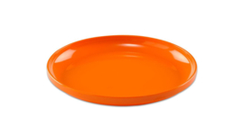 # Melamine borden plat oranje, set van 6