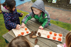 Natuurlijke sorteerbak, 9 vakken