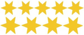 Themastickers Kerst sterren, goud