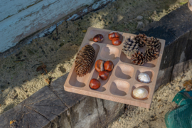 Natuurlijke sorteerbak, 9 vakken