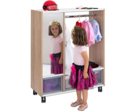 #  EduCasa verrijdbare garderobe/verkleedmeubel