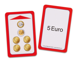 Magische hoed opdrachtkaarten, euro's en centen