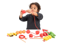 Tickit houten sorteer- en rijgfruit