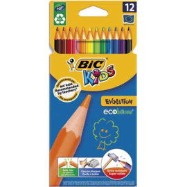 Kleurpotloden Bic Evolution, 12 stuks